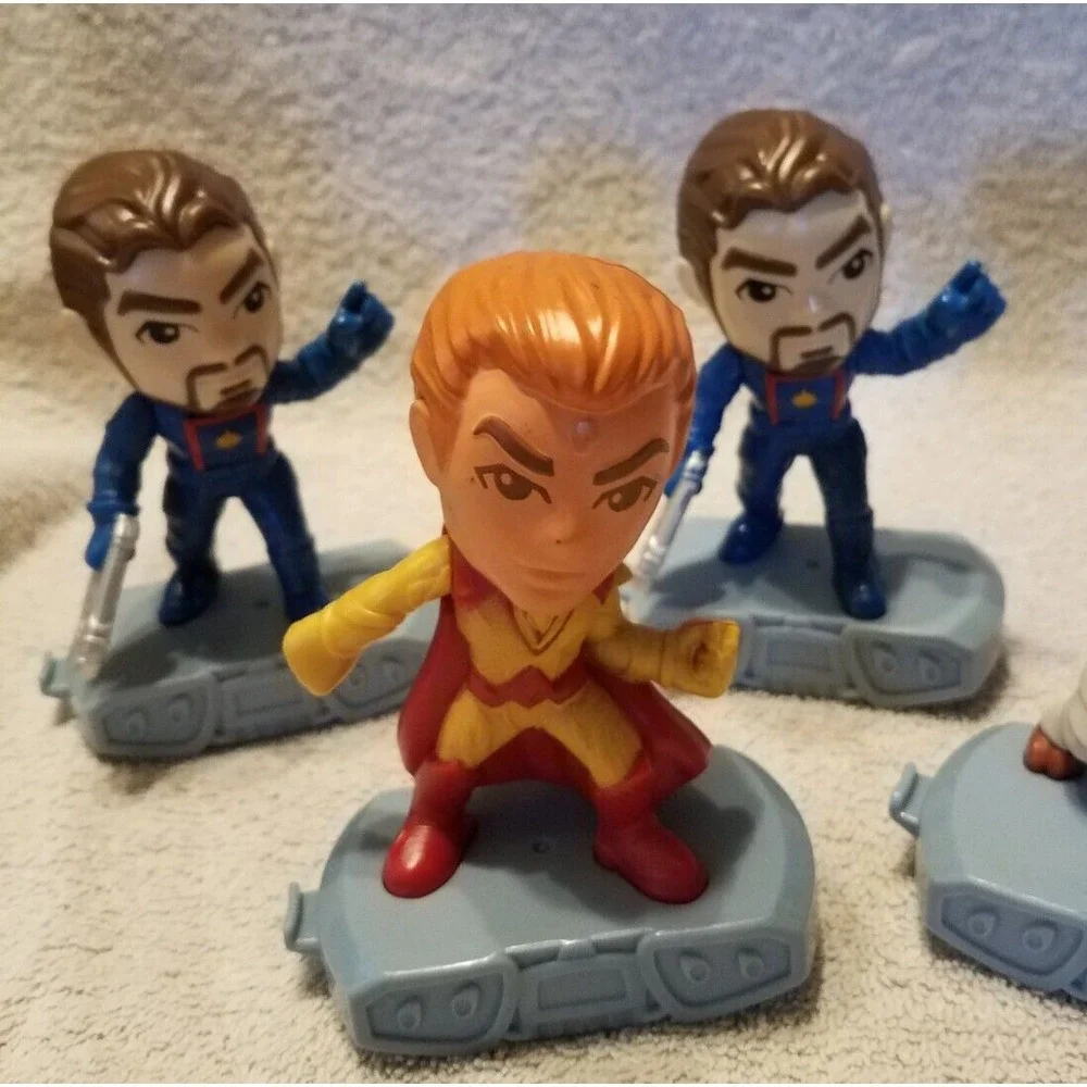 LOT Of 5 Guardians Of The Galaxy  McDonald's Figures Cosmos Star Lord Adam Groot